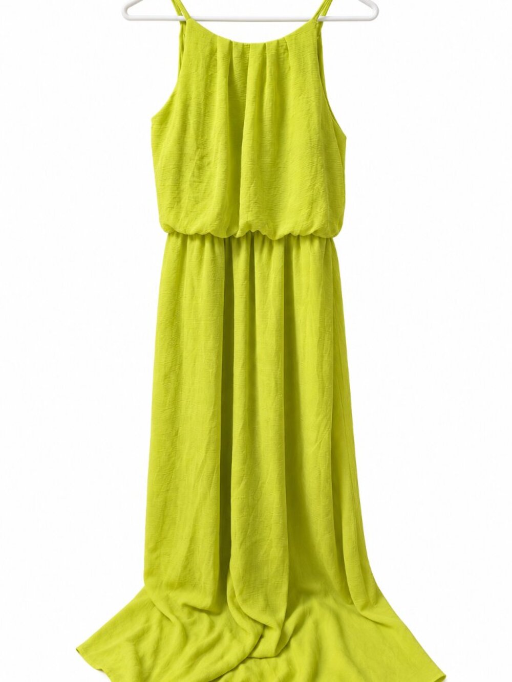 💚 Tacera Lime Green Maxi Dress – Petite Small
